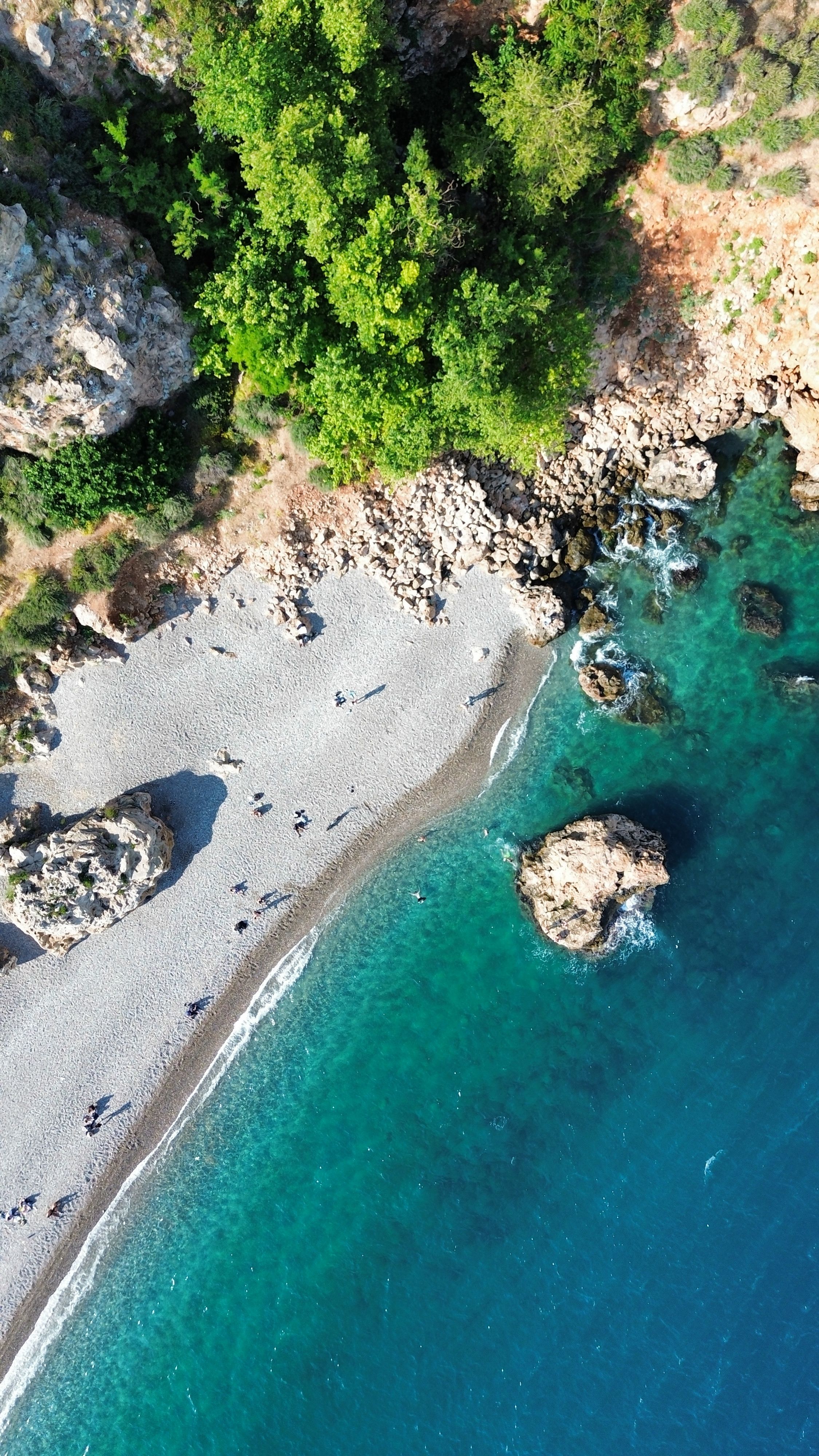 Çıralı pebble beach near Olympos Antalya