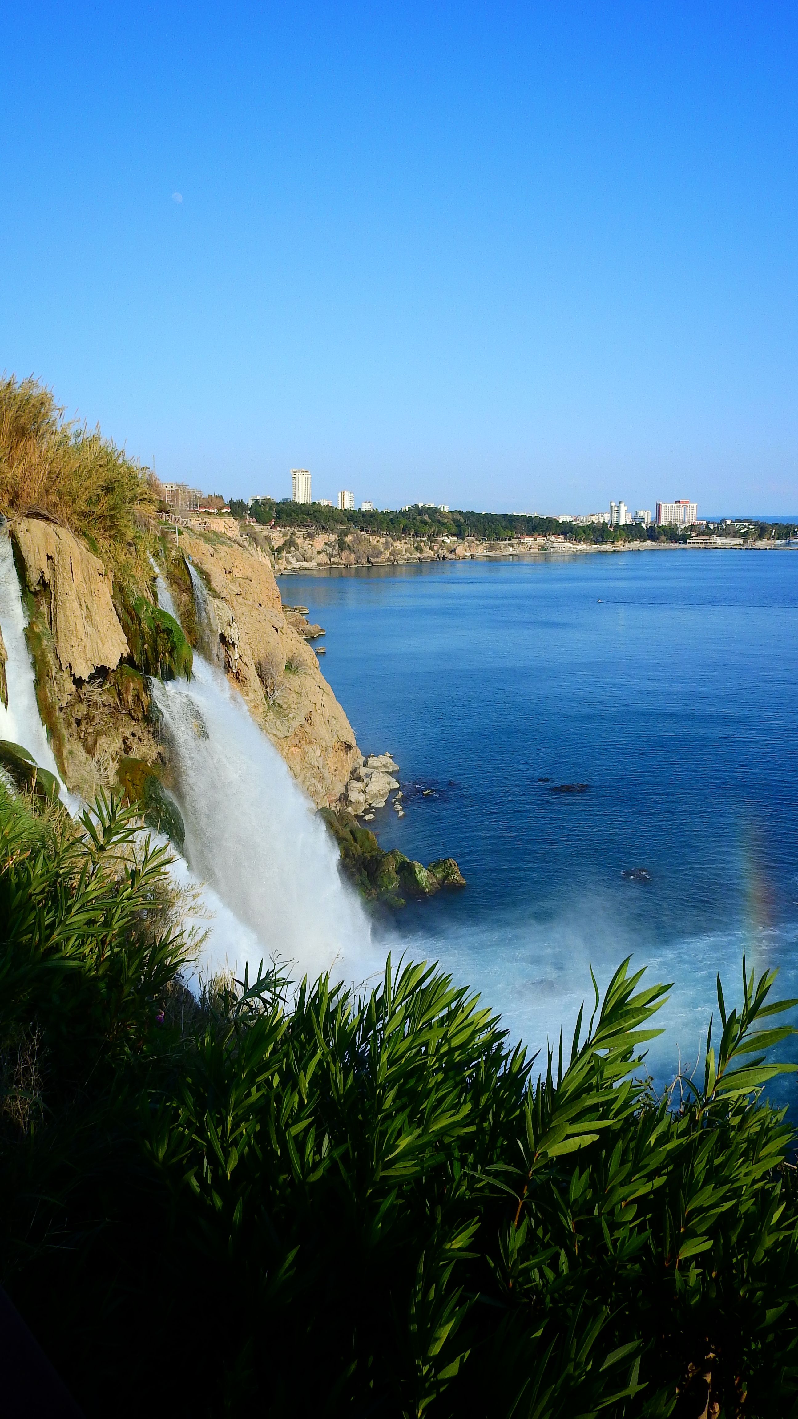 Düden Waterfalls Antalya falling into the sea