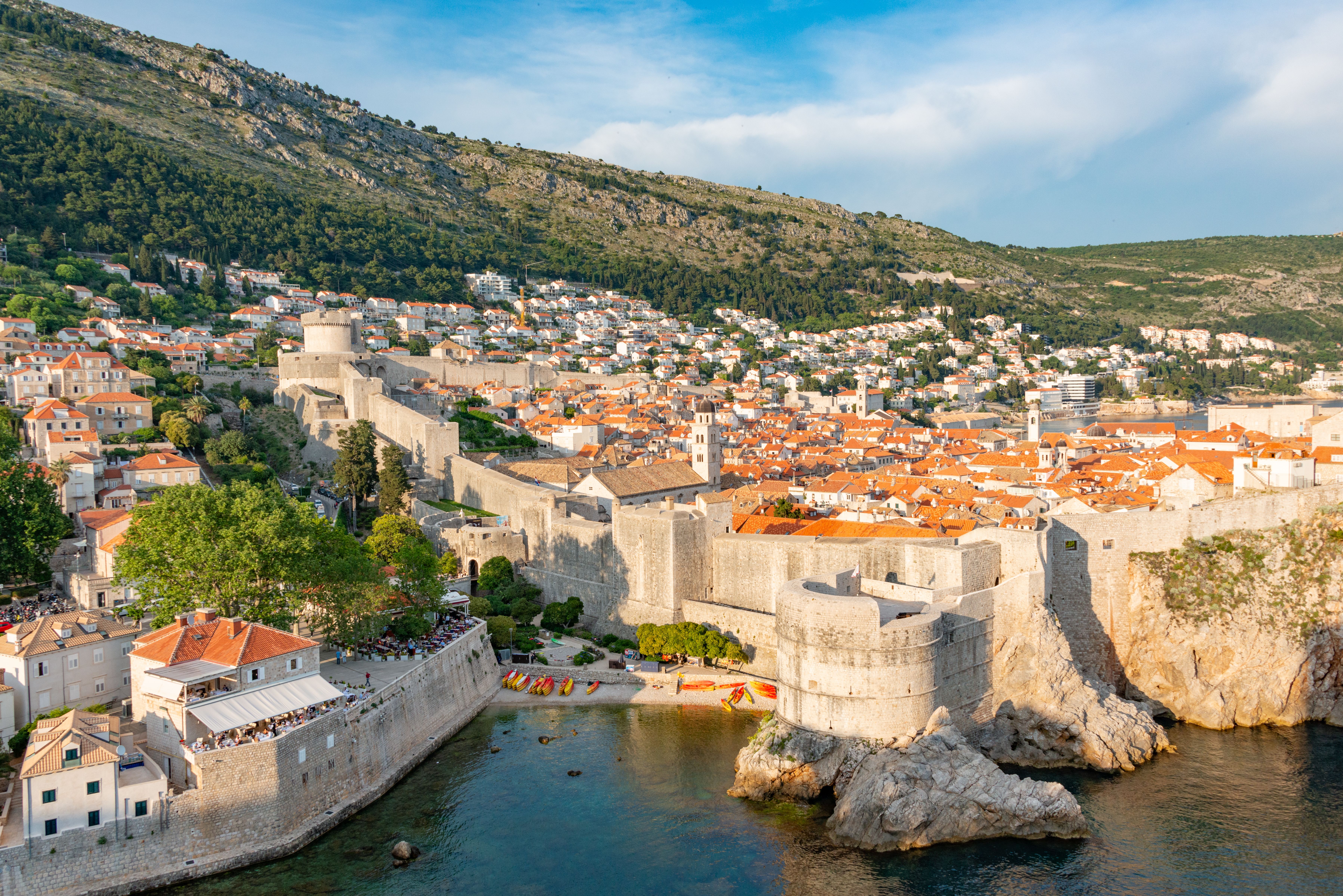 Dubrovnik old town Croatia by the Adriatic Sea