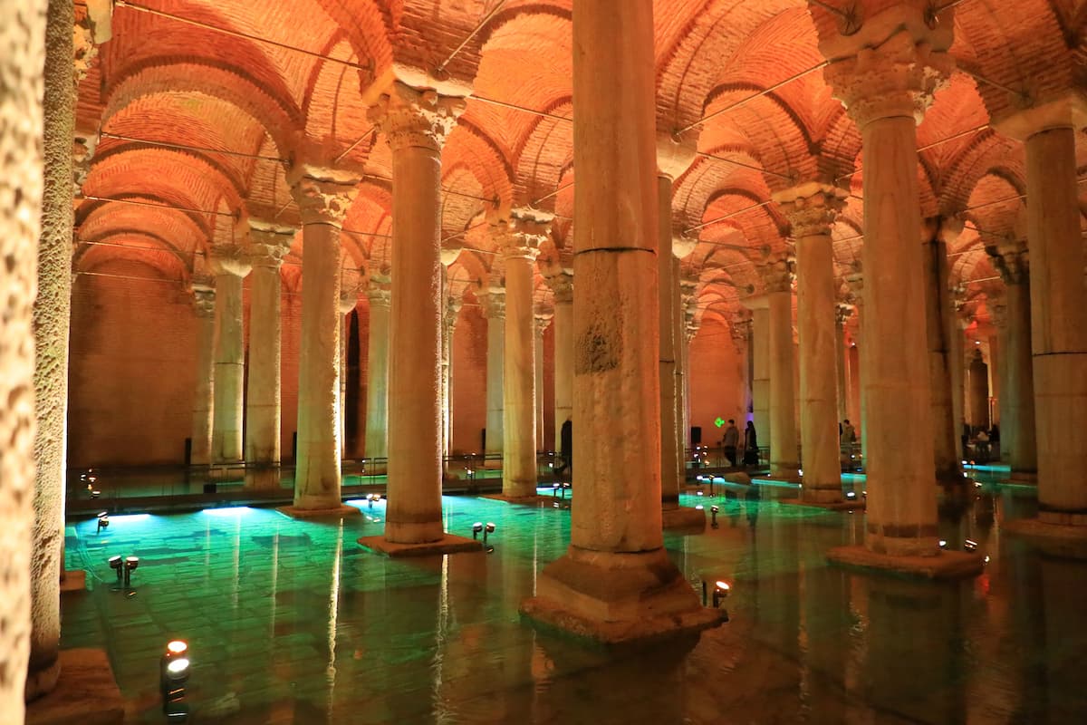 Basilica Cistern underground columns Istanbul