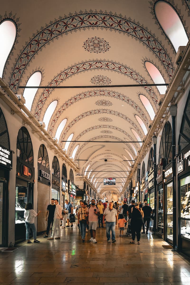 Grand Bazaar Istanbul covered market corridor