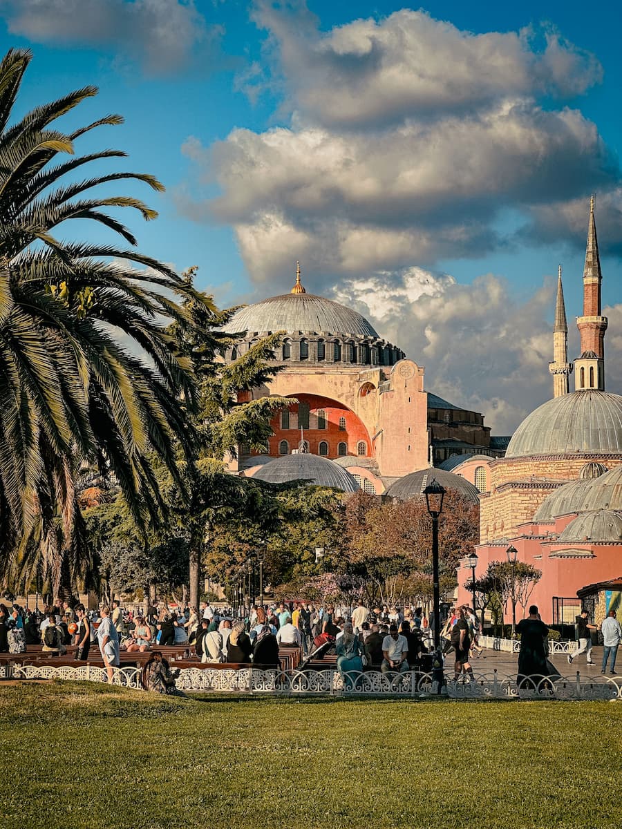 Hagia Sophia Istanbul exterior golden hour
