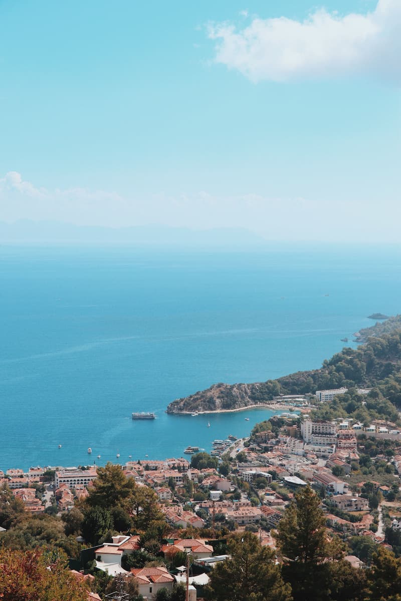 Turunç koyu Marmaris küçük köy