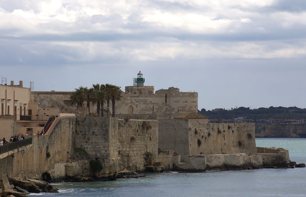 Castello Maniace, the fortress at the tip of Ortigia island, Syracuse, Sicily