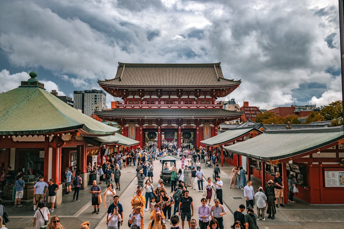 Senso-ji Temple main hall in Asakusa, Tokyo