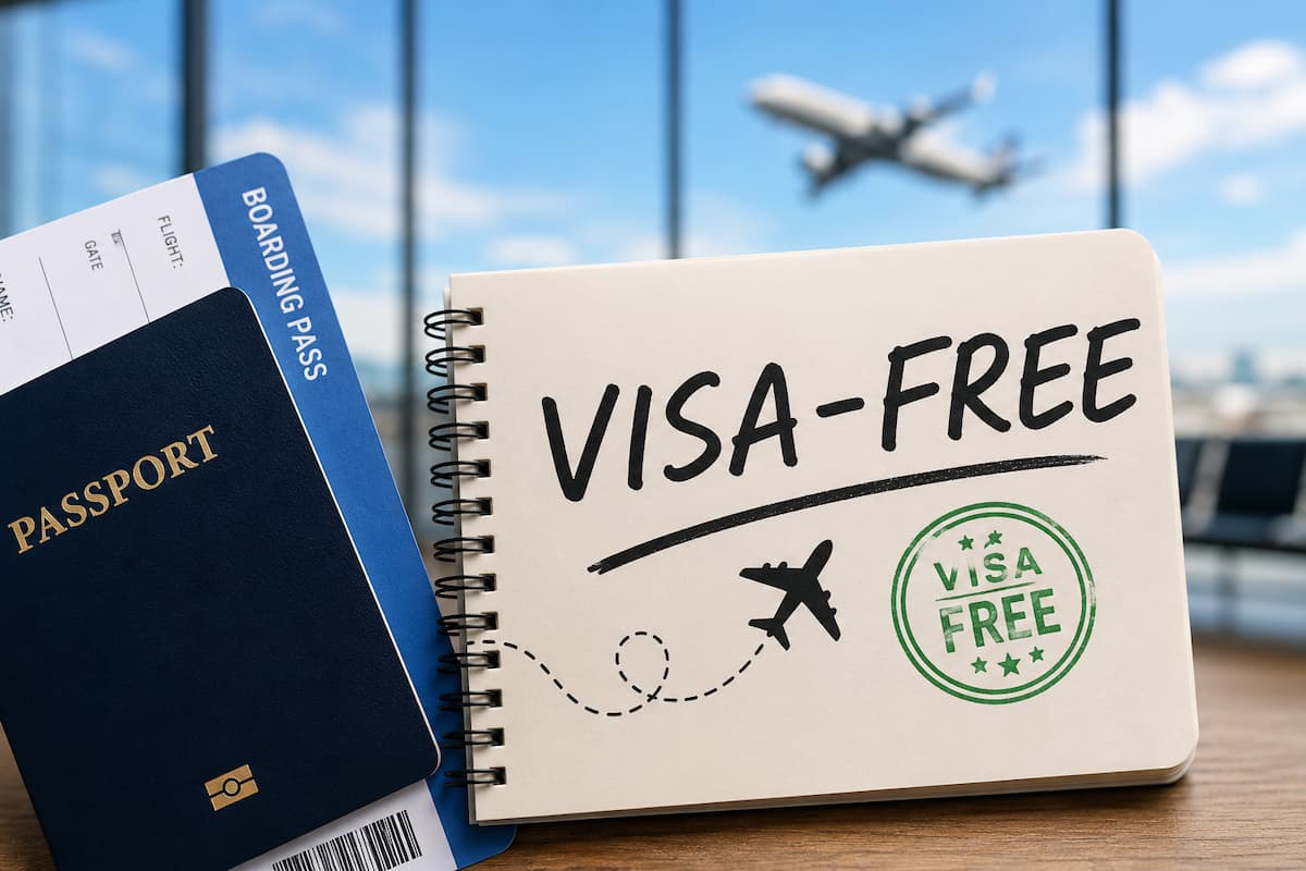 Visa-free countries for Turkish citizens